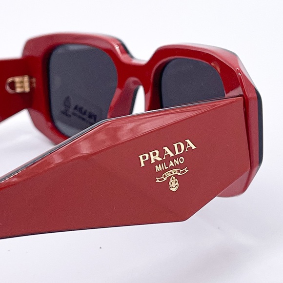 NEW PR17WS 12N5S0 PRADA SUNGLASSES SPR 17W RED UNISEX EYEWEAR PRADA PR 17WS - Picture 12 of 15